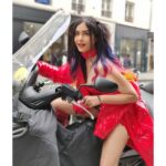 Adah Sharma Instagram - Who wants to go for a ride ? This is what Bhavana REDdy's dreams look like 😁😁😁 to see what her reality looks like watch #Commando3 releasing on 29th November! . . #notmylookfromcommando3 #beforeeveryonefreaksoutandgetsapanicattack #chodo-chodo-lite-lo For pics of me from the film please contact @reliance.entertainment and @aashinshah15 . P.S. it was 5 degrees, the bike caught a chill so it was covered 😁