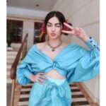 Adah Sharma Instagram - What's your favourite colour ?? 🐟🐟💙🐟🐟🐟💙💙🐟💙 . . . Styled by @juhi.ali Hair @snehal_uk Makeup @makeup_sid1 Wearing @noriclothingofficial Shoes @shein_in Accessories @accessorizeindiaofficial