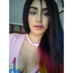 Adah Sharma Instagram - Tag someone who likes taking selfies Chaar Baal sirf chaar Baal chahiye mujhe saamne ! U know which movie this line is from naa I don't have too many selfies on my phone..coz my amazing team takes pics from all angles of the outfits I wear ,(which I have to still share them on Instagram, from Paris , from our movie promotions uffff 🙈🙈🙈) But since Adah Sharma took sooooo many selfies with people today I thought I should also take with her..I have discovered the timer also!!! So it gives you 3 seconds to pose .but if u get distracted beech mein then gone like the looking London smiling Tokyo pic! . Also the "chaar Baal ,sirf chaar Baal" pic is a tribute to Rangeela. Those who didn't get it eat 4 almonds and 2 karelas daily . . I read a quote which said - choose your men like you choose your selfies (errr... I've chosen all the selfies I clicked but 🙈🙈🙈 so ummm...)