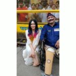 Adah Sharma Instagram – Went to meet lord  Ganesha  but found God was sitting outside too 🌼🌼🌼
.
Yesterday my team and me were invited to a Ganesh Mandal..Due to security reasons we couldn’t go inside. And then i met sir DeepChand a real life Commander sitting outside with a big smile and sparkling eyes!  He said he’s watched Commando 2 and is looking forward to Commando 3.I felt very lucky that he wanted a picture with me !
.
Happiness is a choice and not entirely depended  on external situations of which we have no control at all….(and on instagram we have people who complain about the existance of mondays 🙄)Naik Deepchand lost both his legs and his right arm when he fought in the 1999 Battle of Kargil.This year marks the completion of 20 yrs of the war