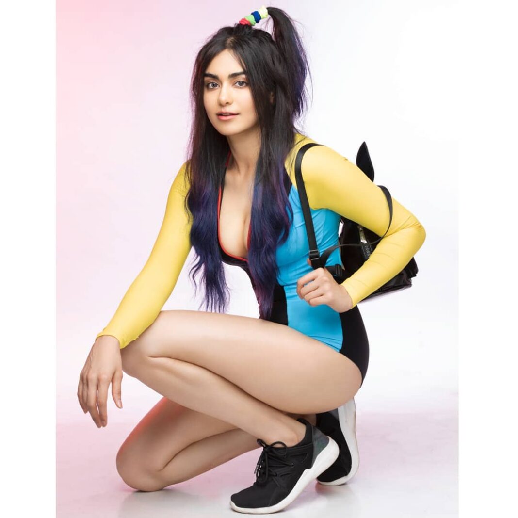 Adah Sharma Instagram - For the cover shoot - Health and Nutrition magazine Bodysuit by - @blackmilkclothing Bag by- @forever21_in Shoes by- @reebokindia Accessories by- @ayeshaaccessories Styled by- @juhi.ali Hair make up - @snehal_uk Pic @faizialiphotography