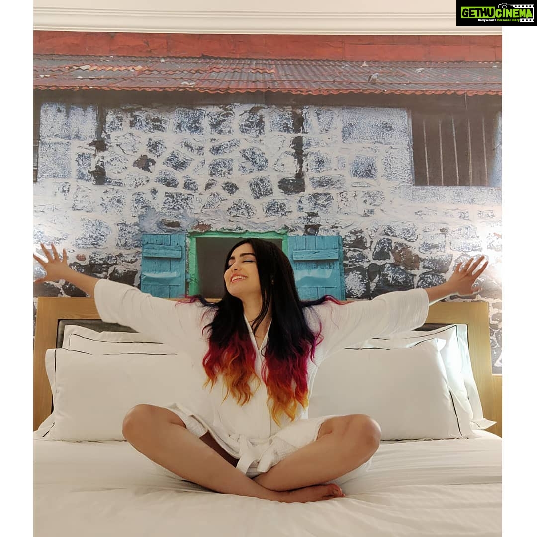 Adah Sharma Instagram - 2.5 million wohooo! For someone (meee) who said "Instagram ? no yaaa what will I do on instagram " lollll πππ€ͺ . Thank you guys for all the love on the people I be in the movies i do .. Lisa from 1920, Hayaathi from Heartattack, Kshanam ,SOS, HTP, Rana Vikrama , Bhavana Reddy from Commando 2 and now Mehek from The Holiday (pls no one get offended I couldn't list my whole filmography here and ads and music videos) . Thank you for the love for my bushy eyebrows, accepting my star kid @adah_ki_radha , encouraging my choices in fashion , following my fitness stuff and basically fortifying my madness πππ€ΈββοΈπ€ΈββοΈπ€ΈββοΈπ€ΈββοΈ It's because of you guys that I can live my dreams !!! emooosheeenal ππππ I'm going to eat rice and rasam now bye !