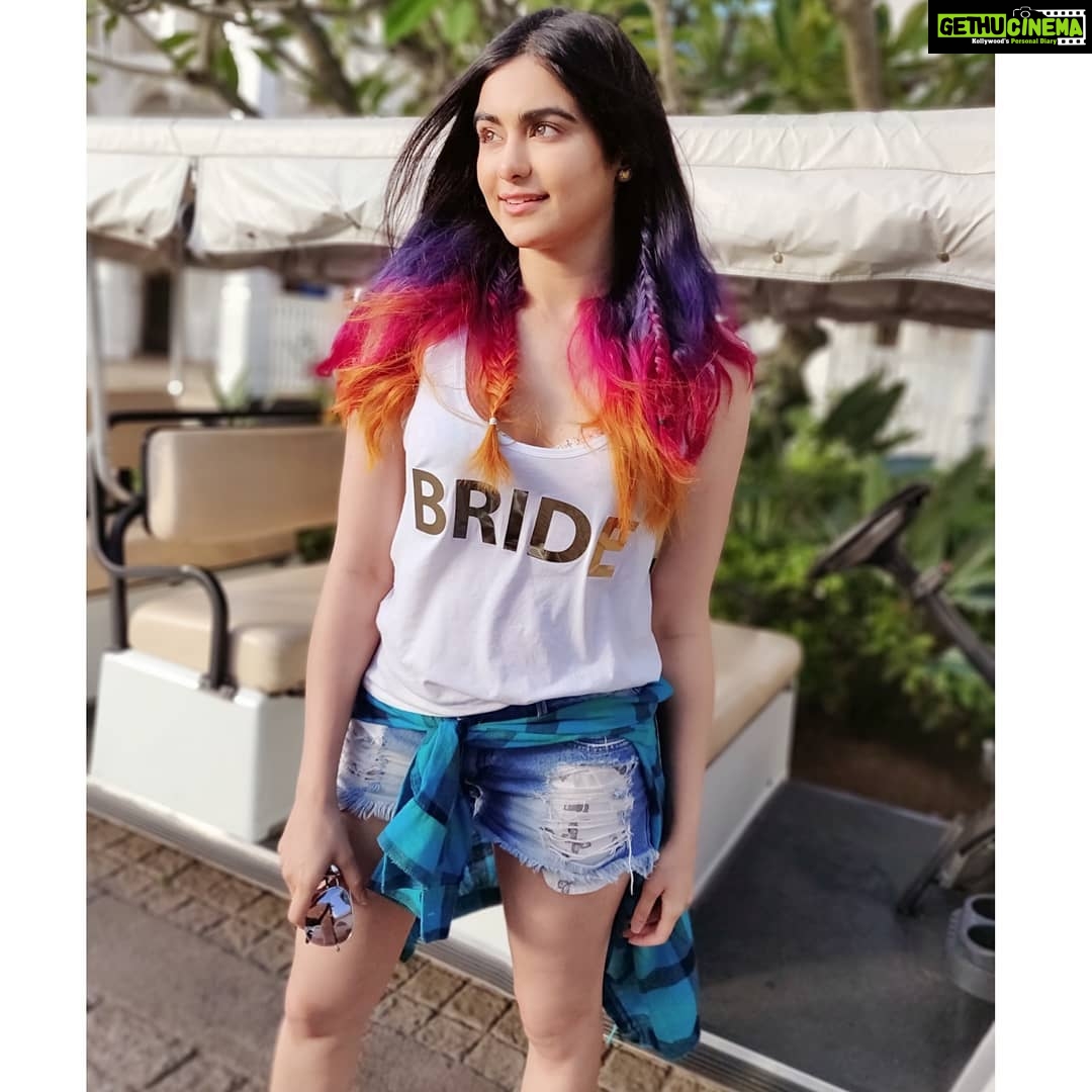 Adah Sharma Instagram - Who's the bride ? π° 3 guesses ππ ( clue : the human wearing the top that says BRIDE maybe ?) . . My debut web series - THE HOLIDAY Poster and trailer out today π₯°π§ππ€ΈββοΈπ€ΈββοΈπ€ΈββοΈπ€ΈββοΈπ€ΈββοΈπ€ΈββοΈπ€ΈββοΈ In 5 4 3 2 1