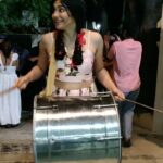Adah Sharma Instagram - It's a HIT !!!!! So we did this surprise visit at a multiplex at 12 in the night and it was houseful and you guys were soooo enthusiastic ! Multiplex mein ! Soooo cool ! The dhol video was later at Dr Rajashekhar's house . Beating my own drums 😜😜😜 this was funnn ! Now I need a "HOLIDAY"(plug in for my next project) We are also standing on a narrow bar type thing balancing on it. My hands r hurrrrting now ! bajaoing dhol should be a workout . Bajaoing dhol Adah Sharma style (I got a little excited otherwise I'm very posh) #adahmadness . Director @prasanthvarma3.0 to my left , Dr Rahashekhar to my right @siddheshnakhate making sure I don't fall , @aditiagarwal_official being my main bouncer and @snehal_uk my dop😁