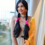 Adah Sharma Instagram - Poll : BINDIS or BIKINIS . From bikinis to bindis ...these last few weeks have been a little crazy ... My Instagram is going to be a little schizophrenic in the next few weeks 😅😅😅! Wait for it 🥰🥰😘 #luckiestactressever #livingthedream !! . . . Outfit - @bhumikagrover Jewellery - @kohar_jewellery Styled by- @juhi.ali Hair- @snehal_uk Makeup - @siddheshnakhate