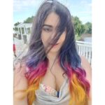 Adah Sharma Instagram - I've got my eye on you 🥰♥️ (Just one eye ...the other eye is on someone else 😈) . Warning : new hair colour... As and when any other actress gets "inspired" by the tricoloured hair , you need to pay me copyright charges or get sued 😶 Mauritius