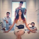 Adah Sharma Instagram - Tag your besties 😈 Someone who would dress up to go out partying and then pose with u in a bathtub 😋🤪 . . Couldn't have asked for a better bunch of weirdos (uff so handsome also) to share my bathtub with 😘😘😘 . My debut web series THE HOLIDAY Pics : @nikhil_camcam