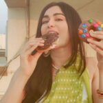 Adah Sharma Instagram - Yesterday I wanted donuts, today I am eating donuts ! Follow your dreams ! Happy Diwali ❤️❤️❤️ . . Tips to stay slim this Diwali 😋😋😂! Avoid things that make you fat like mirrors Eat only in three places - here , there, everywhere Eat clean - have pizza while cleaning the floor If no one sees you eating it , it doesn't contain calories (this might be a problem for me for this video ) Chocolate comes from cocoa which comes out of a tree.that makes it a  plant .therefore chocolate counts as salad . Follow a balanced diet like me (a donut in each hand)