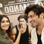 Adah Sharma Instagram – #Commando3 💪🤜🤜🤜@mevidyutjammwal
Directed by @aditya_datt produced by #vipulshah 
Thank u for all the messages and love u guys have been sending me everyday😘😘😘❤❤❤
for everyone who wants to know my look from the film @aashinshah15 has exclusive pics and videos he is waiting to share with u if u ask nicely