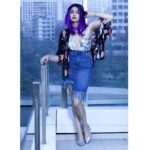 Adah Sharma Instagram - If you're not careful you could turn out to be normal 🙃🙃 #happyweekend 🖤🐜🐜🐜🐛🐝 Styling - @juhi.ali Photgraphed by- @hitesh_kaneria_photography HMU - @snehal_uk #PurpleAdah #AdahMadness