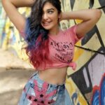 Adah Sharma Instagram - Tuesday blues For everyone who chose blue ! Now what should I colour my hair next ?😋😋😋