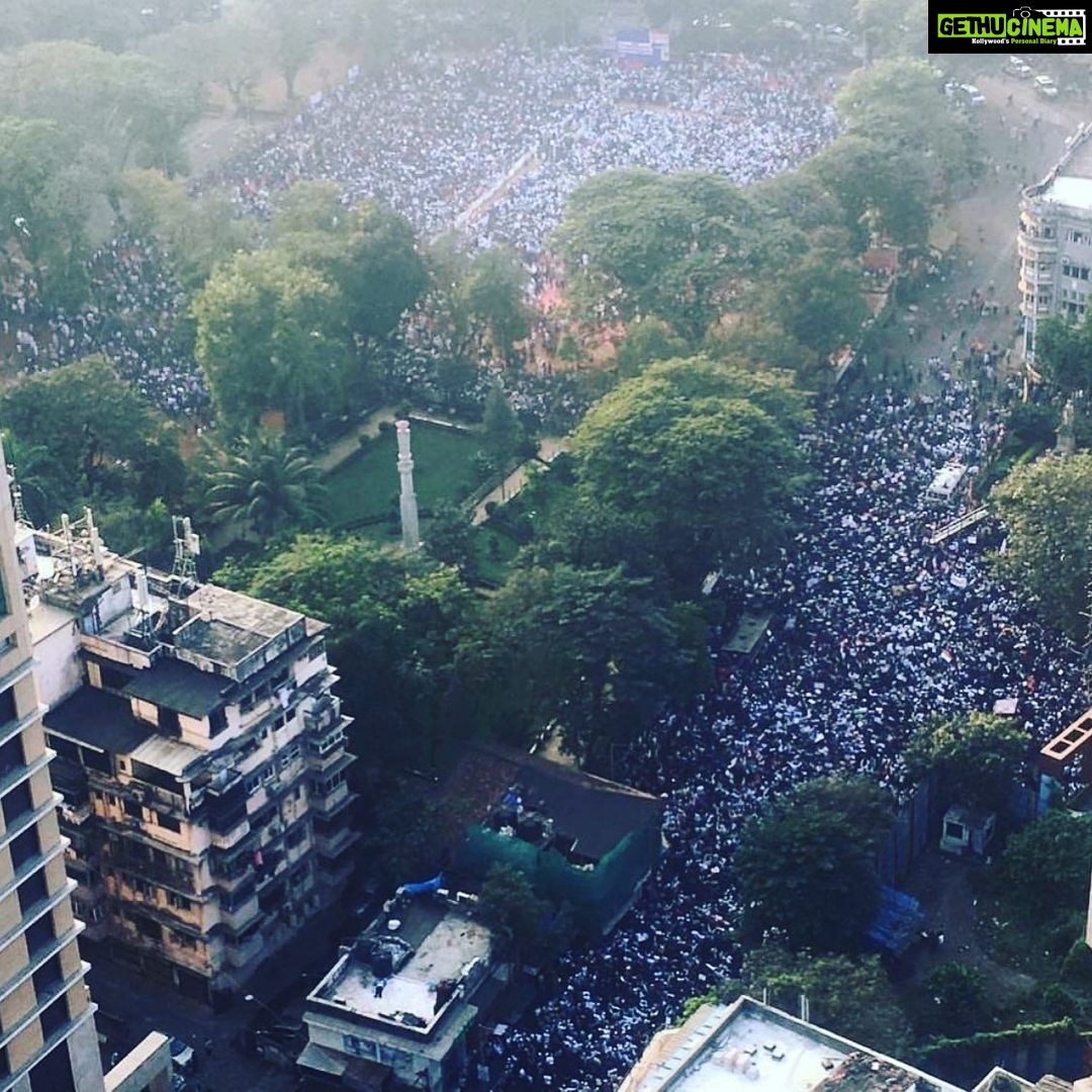 Aditi Rao Hydari Instagram - India for inclusivity India for unity India for humanity. (India for humour in times of adversity!) Overwhelmed by the courage and conviction of every Indian standing together in peace, resisting anything that threatens the idea of democratic and secular india. Ps- This is how it’s done! thank you so much #mumbaipolice for being with us and looking after us.