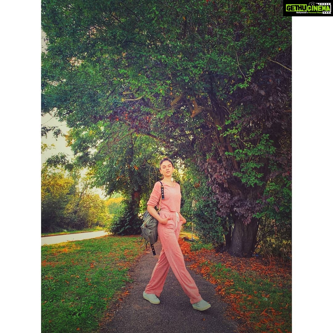 Aditi Rao Hydari Instagram - To see we must forget the name of the thing we are looking at - Claude Monet #PJs #Ootd #Monet #ParadiseLost #NeverGrowUp Brentwood, UK