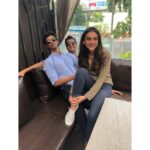 Aditi Rao Hydari Instagram – Have brothers… sit on them! #BestSeatInTheHouse 
#BrothersAndSisters #Rakhi
 @arudra23 
#PrahladPuri #AmanKrishna