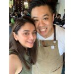 Aditi Rao Hydari Instagram - my favouritest @chefkelvincheung Ps: You're going to have to buy me new pants soon #SoFull #FoodComa #INeedToGoForARun