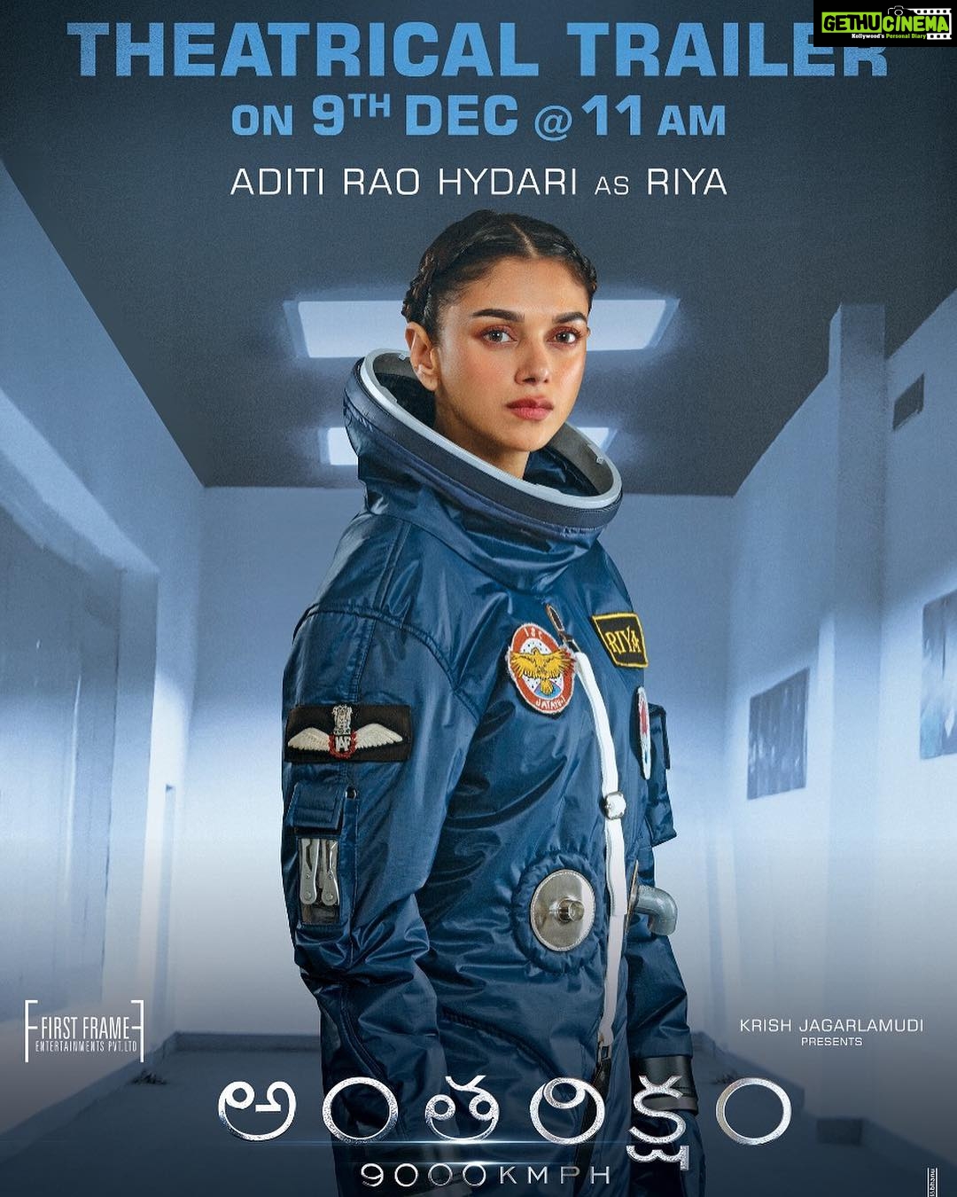 Aditi Rao Hydari Instagram - See you tomorrow... 🚀#antariksham9000kmph #trailer #comingsoon