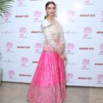 Aditi Rao Hydari Instagram – About last night! Launching #PhirozaByAbhinavMishra at @andazdelhi. PHIROZA is a unique amalgamation of heritage and contemporary fashion, reflecting Abhinav Mishra’s mission to create clothes for the young globally inclined Indian women, who are in tune with the international sensibilities of fashion and style while being honest to their own ethnic aesthetic. I loved wearing this outfit because he’s named it ‘Mehrunissa’ after me!!!! @abhinavmishra_ @needledust @quirk_india