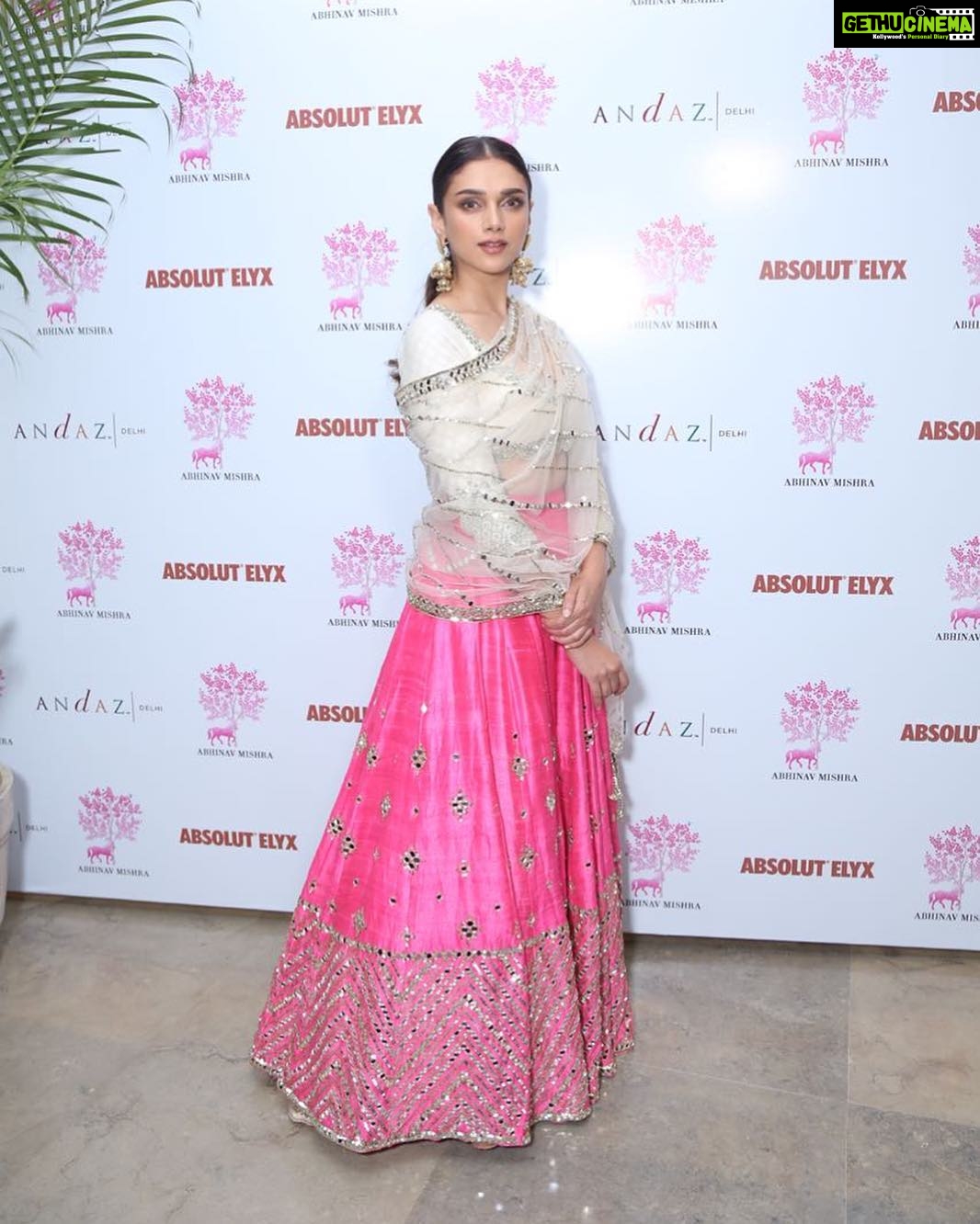 Aditi Rao Hydari Instagram - About last night! Launching #PhirozaByAbhinavMishra at @andazdelhi. PHIROZA is a unique amalgamation of heritage and contemporary fashion, reflecting Abhinav Mishra's mission to create clothes for the young globally inclined Indian women, who are in tune with the international sensibilities of fashion and style while being honest to their own ethnic aesthetic. I loved wearing this outfit because he's named it 'Mehrunissa' after me!!!! @abhinavmishra_ @needledust @quirk_india