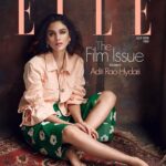 Aditi Rao Hydari Instagram - We share a surname, and our huge love for cinema... @rajkummar_rao being an effortless hottie and moi Here we are on our respective digital covers for @elleindiaofficial... #TheFilmIssue #july2018 look out for more tomorrow! 😉❤️