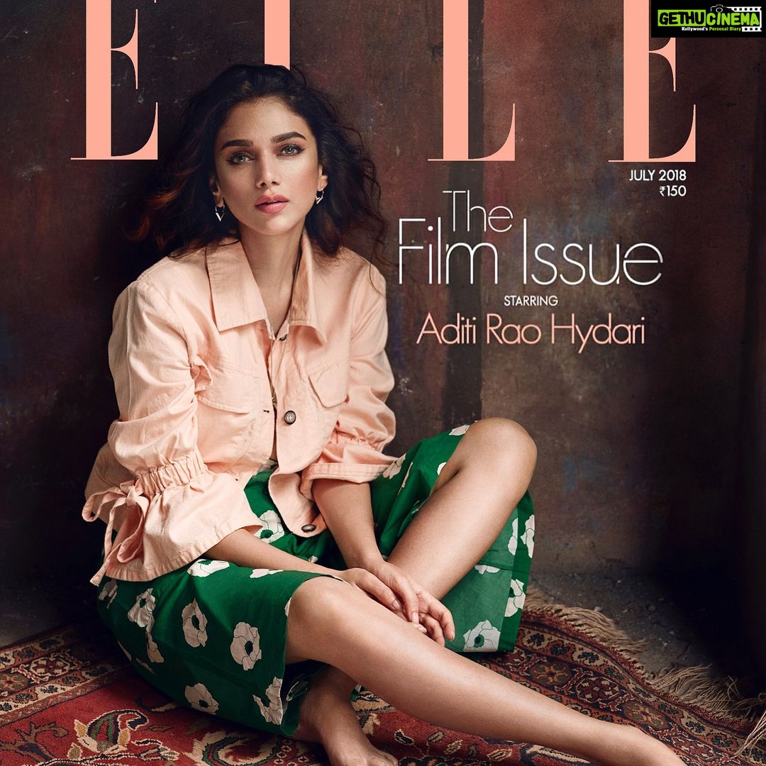 Aditi Rao Hydari Instagram - We share a surname, and our huge love for cinema... @rajkummar_rao being an effortless hottie and moi Here we are on our respective digital covers for @elleindiaofficial... #TheFilmIssue #july2018 look out for more tomorrow! šā¤ļø
