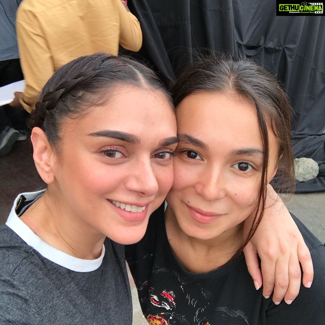 Aditi Rao Hydari Instagram - Missing these amazing peeps and their infectious energy already... 😫😫😫😫😫... come back soon! #StuntTeam #LoveThem #energizerbunnies #Zhibek #juji #roman