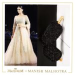 Aditi Rao Hydari Instagram - Thank you so so so much @manishmalhotra05.... mwah... you’re the best! Thank you for this prezzie... this black beauty inspired by the pleasurable @magnum in Cannes! I just can’t take my eyes off it. #TakePleasureSeriously