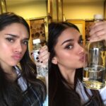 Aditi Rao Hydari Instagram - Move over my toxic ex, don’t want no plastic bottles in my world... kissies to you my cutie, glass bottle, my forever love #CleanSeas #savetheenviroment @unenvironment .Link in bio. Thank you dee for always making sure we stay responsible!!! @diamirzaofficial ❤️😘