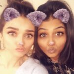 Aditi Rao Hydari Instagram – Visitor on set! The byoooooti-@jayantireddy14 ❤️😘🤗 #hyderabad #shootdiaries #goofballs