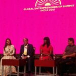 Aditi Rao Hydari Instagram – #GES2017 #Hyderabad at a fabulous discussion on cinema… more power to the entertainment industry in all its many avatars! 
Thank you @_subhashchandra, #RonnieScrewvala & @stephanielinus 🌟🌟🌟🌟