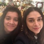 Aditi Rao Hydari Instagram – Met this cutie patootie after sooooooo long… missing the rest of the #kaatruveliyidai #madrastalkies #squad 
@donsrini….#LondonDiaries  @keerthanaparthiepan @boogaloobetty @bejoynambiar @ekalakhani