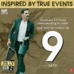 Akshay Kumar Instagram - Get ready to witness the biggest courtroom drama on February 10! #9DaysToJollyLLB2