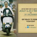 Akshay Kumar Instagram - ‪Click & be the first one to watch the #JollyLLB2Trailer on 19th December! Book your seat now: bit.ly/JollyLLB2-TrailerBooking ‬