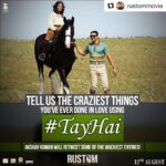 Akshay Kumar Instagram - #Repost @rustommovie ・・・ Contest Alert: Head to our TWITTER page! Love makes the world go round. We want to know all your crazy stories. Share them now using #TayHai.