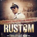 Akshay Kumar Instagram – Patriot? Traitor? Murderer? Run up to the judgement day begins.
Watch the #RustomTrailer now. Link in bio.