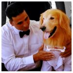 Akshay Kumar Instagram - Getting 'Entertainment' ready for his big wedding day! He's definitely the smartest Dog in Tinsel town! Haha #GQ lookout ;)
