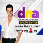 Akshay Kumar Instagram – Tune in now for a special edition with me on Zee News right now.