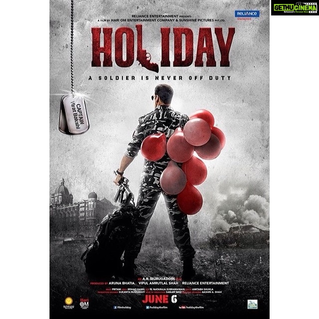 Akshay Kumar Instagram - Official poster of #Holiday - Gethu Cinema Akshay Kumar Instagram - Official poster of #Holiday - Gethu Cinema