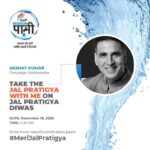 Akshay Kumar Instagram - You and I are #WaterWarriors in this fight against water shortage and poor hygiene. Take a pledge on #JalPratigyaDiwas, and join #MissionPaani, a @CNNnews18 and @harpic_india initiative, for a better India. Visit www.news18.com/mission-paani #MeriJalPratigya #Ad