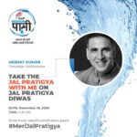 Akshay Kumar Instagram – You and I are #WaterWarriors in this fight against water shortage and poor hygiene. Take a pledge on #JalPratigyaDiwas, and join #MissionPaani, a @CNNnews18 and @harpic_india initiative, for a better India. Visit www.news18.com/mission-paani #MeriJalPratigya #Ad