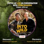 Akshay Kumar Instagram – Less than 2 hours to go…Can’t wait to chat with you all and @beargrylls of course 😁 Don’t forget to catch us LIVE here today at 2 pm IST, just one slight change… unfortunately @_vaanikapoor_ won’t be with us today, instead we’ll be in conversation with the lovely @iamhumaq. #IntoTheWildWithBearGrylls @discoveryplusindia @discoverychannelin