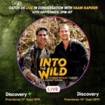 Akshay Kumar Instagram – A sneak peek into what awaits you guys in #IntoTheWildWithBearGrylls…catch us LIVE here in conversation with @_vaanikapoor_ tomorrow at 2 pm IST. See you! #AKandBGLIVE @beargrylls @discoveryplusindia @discoverychannelin