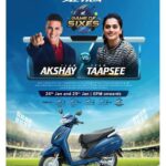 Akshay Kumar Instagram - ‪Rain is predicted for today.‬ ‪Yes, its going to rain 6s.‬ ‪Watch my team take on @taapsee’s team in Honda’s first ever Game of Sixes, today,6PM onwards, only on Star Sports.‬ ‪#GameOfSixes #Activa6G #6ChangesTheGame @honda2wheelerin #Ad