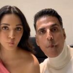 Akshay Kumar Instagram - Waiting to go for the #GoodNewwzTrailer launch and practising our version of ‘Ankhiyon se goli maarein 🙊😂’ ,while we wait for Bebo.’ #GoodNewwz coming soon! #KareenaKapoorKhan @diljitdosanjh @kiaraaliaadvani