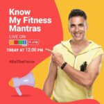 Akshay Kumar Instagram - Join me LIVE on the @goqiilife app today at 12:00 PM, let’s talk about fitness and together make 130 cr. Indians healthy. Download the app now!  https://bit.ly/2ZAaHfw #BeTheForce #HealthyBanegaIndia #FitIndiaMovement