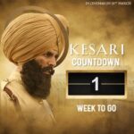 Akshay Kumar Instagram - The missing chapter of history coming to the big screens in just one week! Watch #Kesari this #Holi, 21st March. Click on the link in bio to pre-book your tickets @parineetichopra @anurag_singh_films @karanjohar @apoorva1972 @SunirKheterpal @dharmamovies #CapeOfGoodFilms #AzureEntertainment @zeestudiosofficial