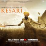 Akshay Kumar Instagram – 21 Sikhs vs 10,000 invaders – witness the bravest battle ever fought.
#KesariTrailer out at 11am TODAY!

@parineetichopra @anurag_singh_films @karanjohar @apoorva1972 @SunirKheterpal @dharmamovies #CapeOfGoodFilms #AzureEntertainment @zeestudiosofficial #Kesari