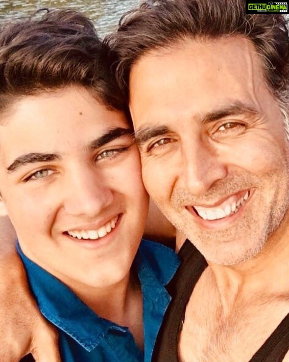 Akshay Kumar Instagram - Taller than me, smarter than me, wealthier than me, nicer than me! My wish for you this year and always will be to have everything more than I ever had ❤️ Happy birthday Aarav 😘😘