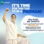 Akshay Kumar Instagram – Make women strong only then will the country be strong! @zeecinema’s latest initiative wherein for your every post/tweet using #Padathon tagging @zeecinema, they will donate Rs.10 to the cause of women’s menstrual hygiene. It’s time for you too to be a PADMAN!