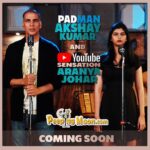 Akshay Kumar Instagram - ‪Collaborated with a very talented Youtuber, @aranyajohar for @PeepingMoon. Stay tuned for the teaser tomorrow.‬ @PadManTheFilm @sonamkapoor @radhikaofficial @twinklerkhanna @sonypicturesin @kriarj #RBalki #9Feb2018