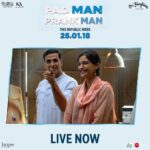 Akshay Kumar Instagram – #PadMan or Prank Man? You decide with this new behind the scenes clip 😜 Link in bio

@sonamkapoor @radhikaofficial @twinklerkhanna @sonypicturesin @kriarj #RBalki #25Jan2018
